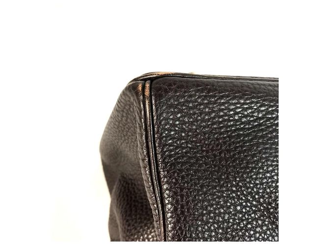 Borsa Tote Birkin 40 di Hermès Cioccolato Marrone scuro - vista 12