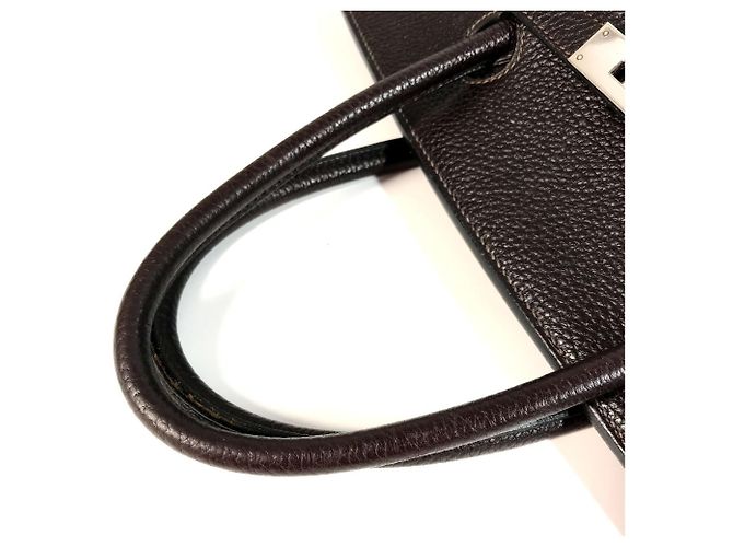 Borsa Tote Birkin 40 di Hermès Cioccolato Marrone scuro - vista 5
