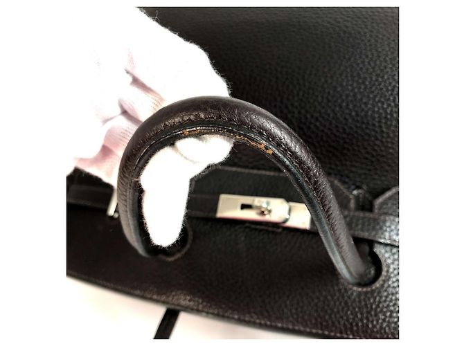 Borsa Tote Birkin 40 di Hermès Cioccolato Marrone scuro - vista 7