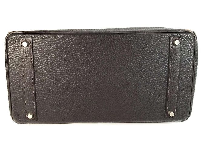 Borsa Tote Birkin 40 di Hermès Cioccolato Marrone scuro - vista 9