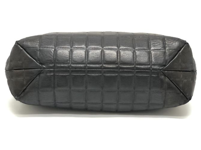 Borsa Chanel Chocolate Bar con il marchio Coco Nero - vista 4