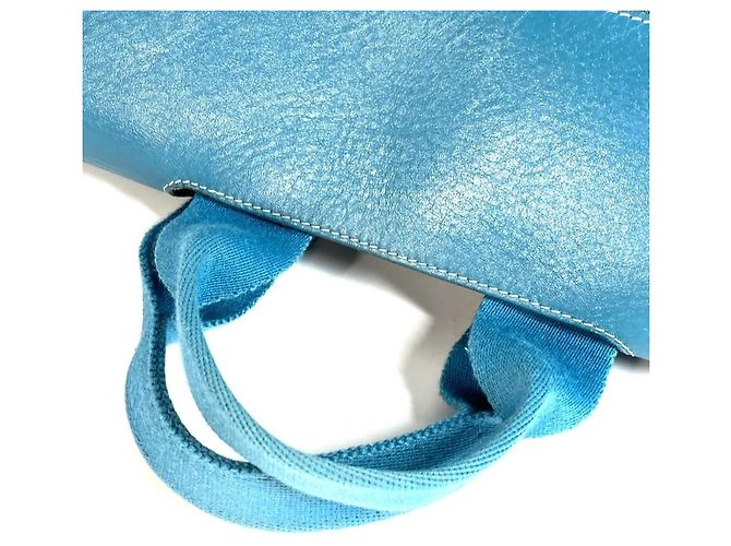 Hermès Borsa Tote PM Valparaiso HERMES Blu Giallo - vista 11
