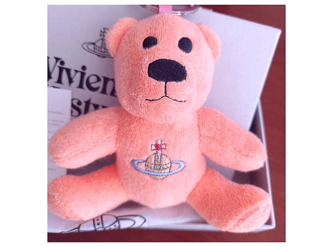 Charm per borsa Teddy Bear Peach di Vivienne Westwood Corallo - vista 4