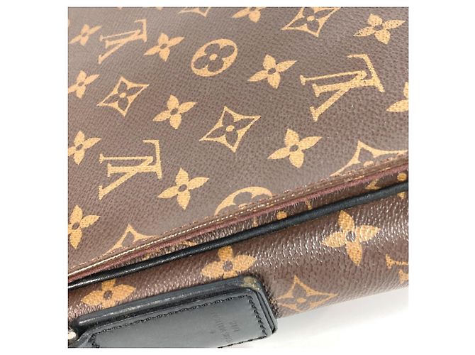 Louis Vuitton Monogram Macassar District PM Tasche Braun Schwarz - Ansicht 10