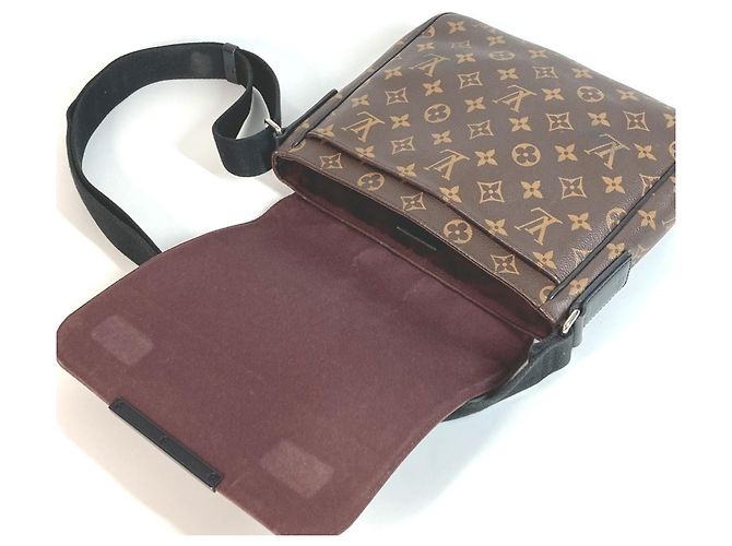 Louis Vuitton Monogram Macassar District PM Tasche Braun Schwarz - Ansicht 11
