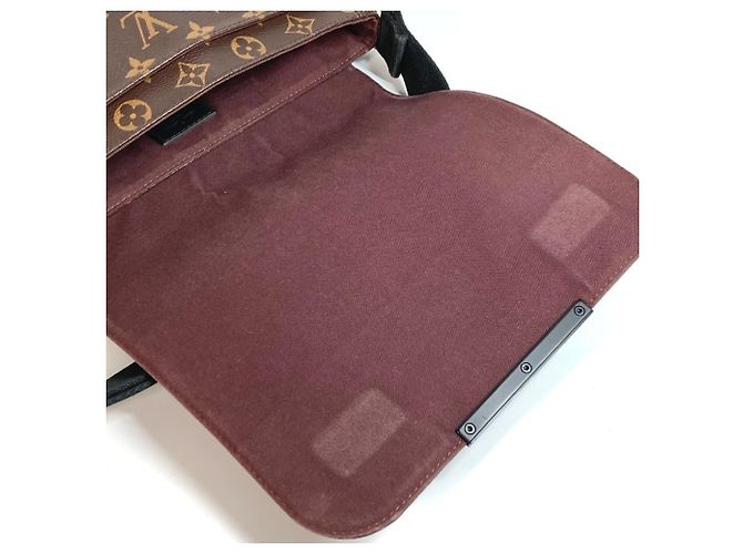 Louis Vuitton Monogram Macassar District PM Tasche Braun Schwarz - Ansicht 12