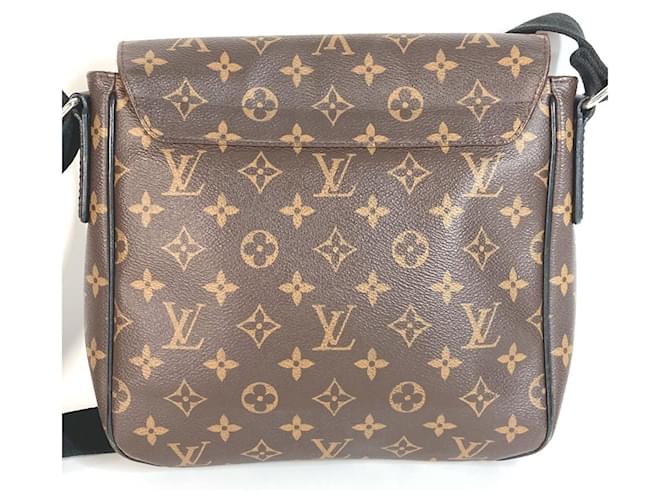 Louis Vuitton Monogram Macassar District PM Tasche Braun Schwarz - Ansicht 2