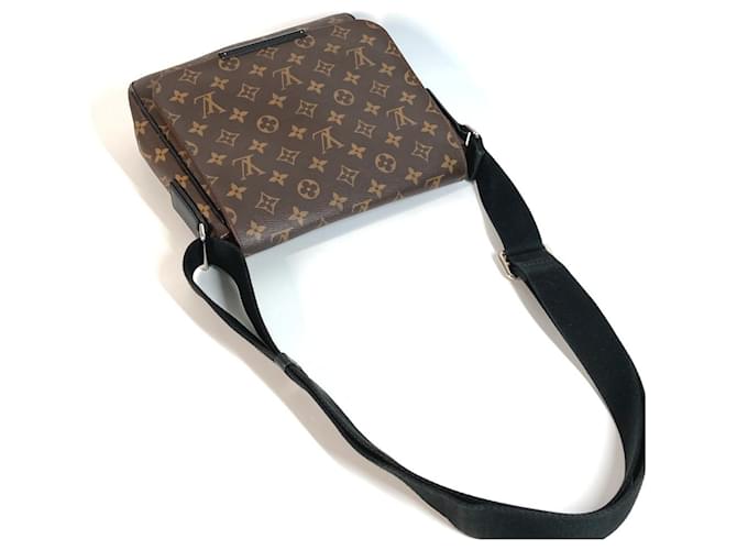 Louis Vuitton Monogram Macassar District PM Tasche Braun Schwarz - Ansicht 5