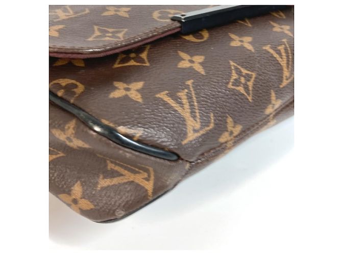 Louis Vuitton Monogram Macassar District PM Tasche Braun Schwarz - Ansicht 8