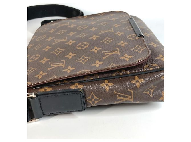 Louis Vuitton Monogram Macassar District PM Tasche Braun Schwarz - Ansicht 9