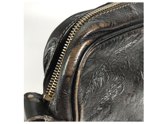 Gucci 201448 Guccissima GG Pochette Borsa a Spalla Marrone - vista 13
