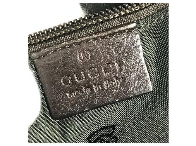Gucci 201448 Guccissima GG Pochette Borsa a Spalla Marrone - vista 16