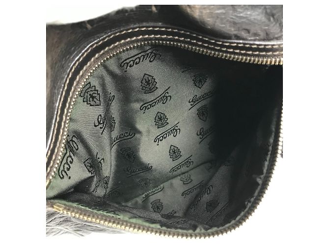 Gucci 201448 Guccissima GG Pochette Borsa a Spalla Marrone - vista 18