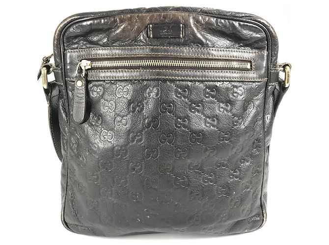 Gucci 201448 Guccissima GG Pochette Borsa a Spalla Marrone - vista 2