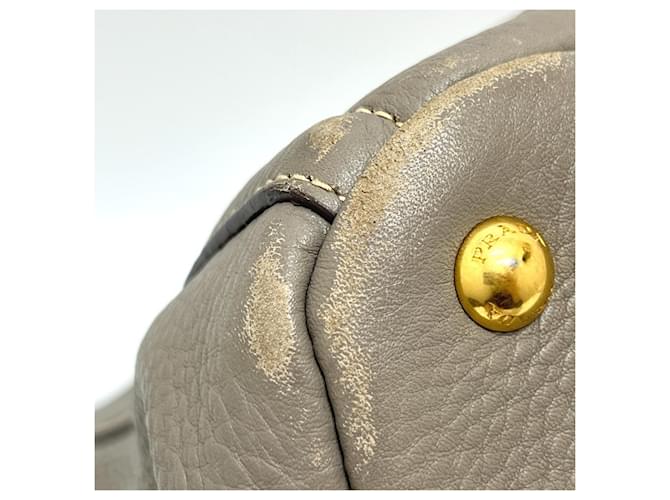 Tote Graue Handtasche Prada BN1872 Braun - Ansicht 6