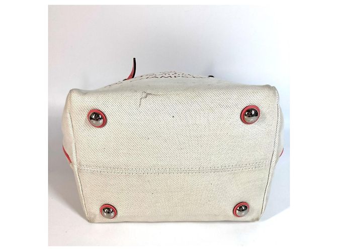 Bolso Tote Cabas PM de la colección de verano 2014 de Louis Vuitton Rosa Blanco - vista 3