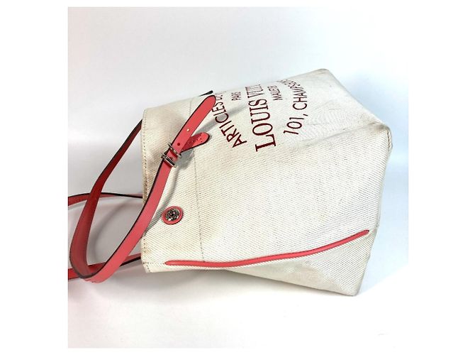 Bolso Tote Cabas PM de la colección de verano 2014 de Louis Vuitton Rosa Blanco - vista 7