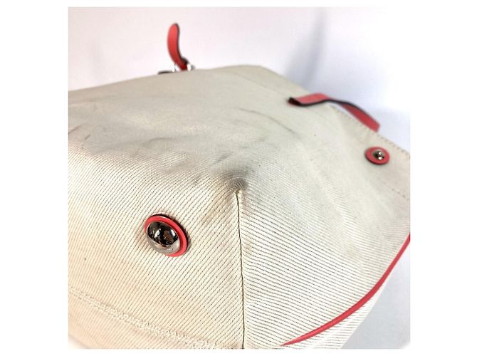 Bolso Tote Cabas PM de la colección de verano 2014 de Louis Vuitton Rosa Blanco - vista 8