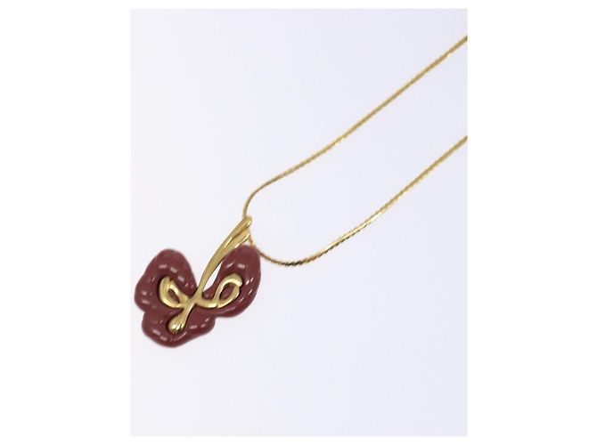 Collana Vintage Givenchy in Metallo D'oro - vista 6
