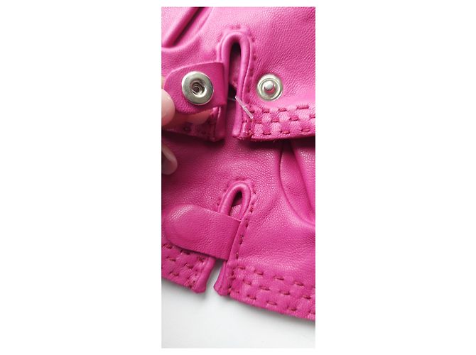 Hermès Lederhandschuhe Fuchsia Fuschia - Ansicht 10