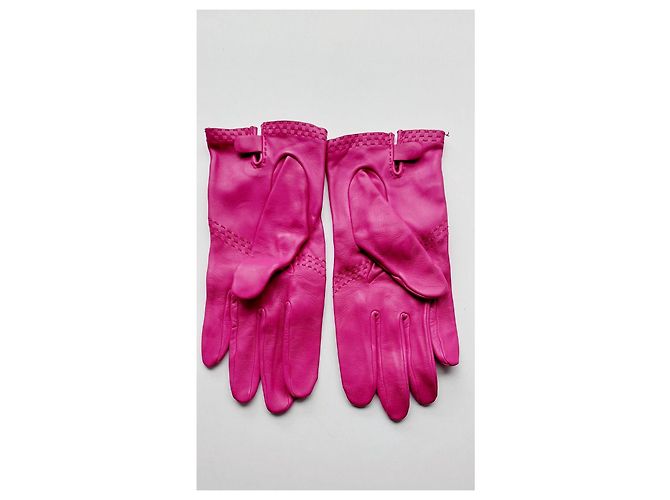 Hermès Lederhandschuhe Fuchsia Fuschia - Ansicht 3