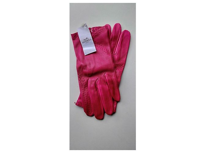 Hermès Lederhandschuhe Fuchsia Fuschia - Ansicht 5