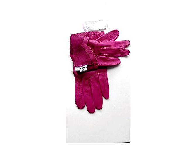 Hermès Lederhandschuhe Fuchsia Fuschia - Ansicht 8