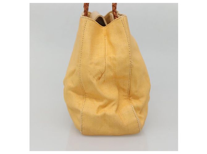 Bolsa de Ombro Medusa em Lona Versace Amarelo - view 3