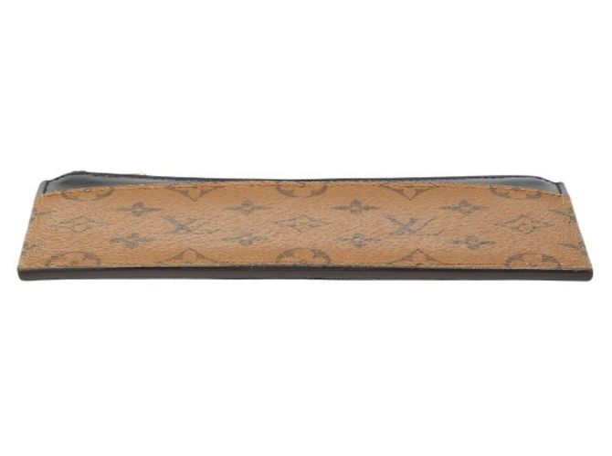 Cartera larga slim Monogram Reverse Louis Vuitton Castaño Negro Monograma - vista 3