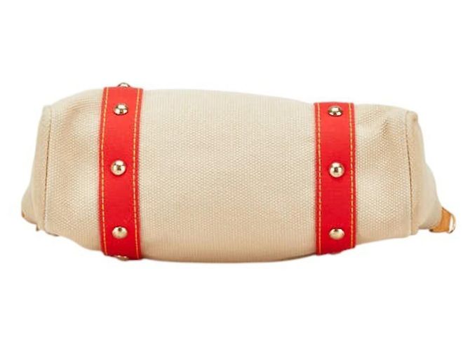 Louis Vuitton Antigua Cabas MM Tasche Rot Beige - Ansicht 3