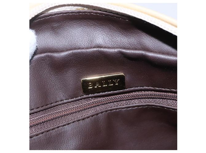 Bally Vintage Schultertasche aus gestepptem Leder Roh - Ansicht 6