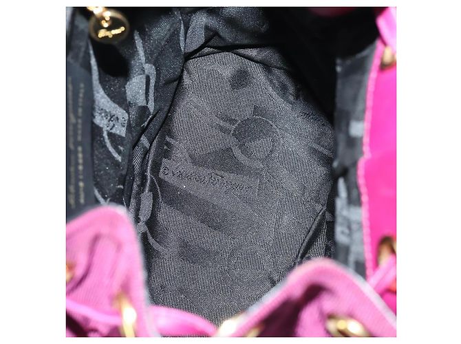 Salvatore Ferragamo Vala Backpack Canvas Purple - view 5
