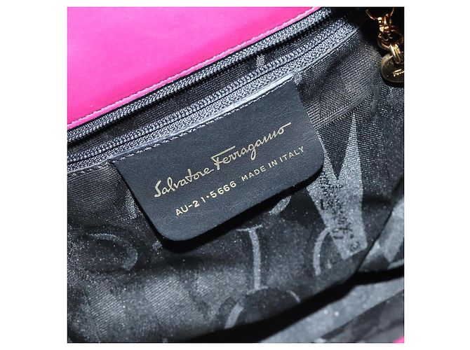 Salvatore Ferragamo Vala Backpack Canvas Purple - view 6