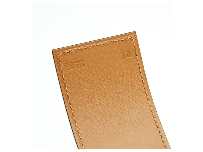 Hermès 2011 T80 Kleinblaue Leder Collier de Chien 50 Gürtel 32in Hermes Silber - Ansicht 7