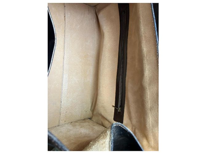 Borsa da viaggio Céline in pelle marrone chiaro - vista 7