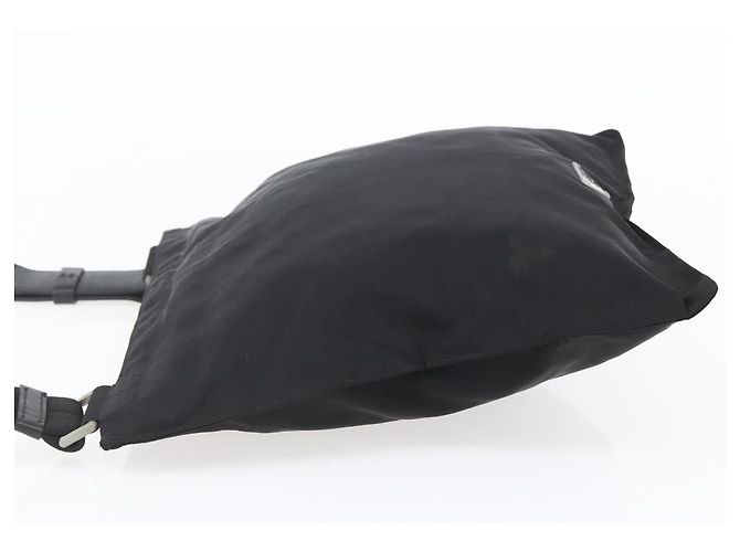 Borsa Messenger Piatta Prada Tessuto Media Nero - vista 3
