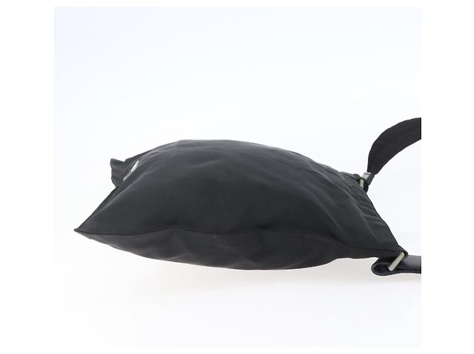 Borsa Messenger Piatta Prada Tessuto Media Nero - vista 4