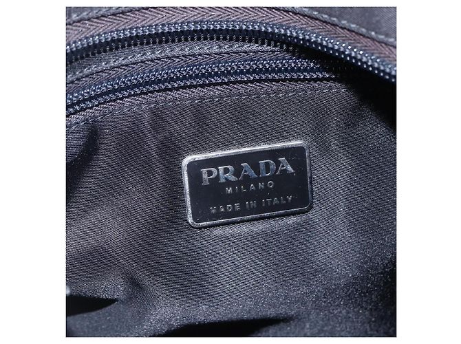 Borsa Messenger Piatta Prada Tessuto Media Nero - vista 6