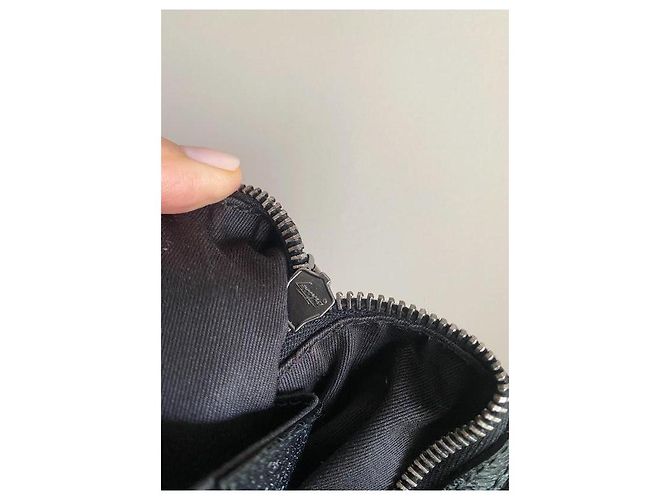Borsa Gucci Mini Boston Nera in Tela GG Nero - vista 12