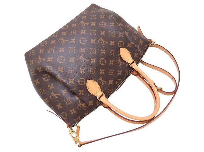 Borsa Louis Vuitton Monogram Turen MM M48814 Marrone - vista 3