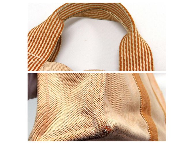Borsa Fourre Tout MM di Hermès in Arancione e Bianco - vista 7