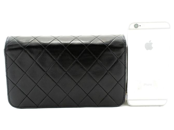 CHANEL Piccola Borsa a Spalla con Catena in Pelle Trapuntata Nera Nero - vista 3
