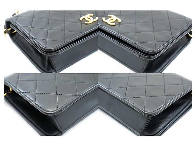 CHANEL Piccola Borsa a Spalla con Catena in Pelle Trapuntata Nera Nero - vista 6