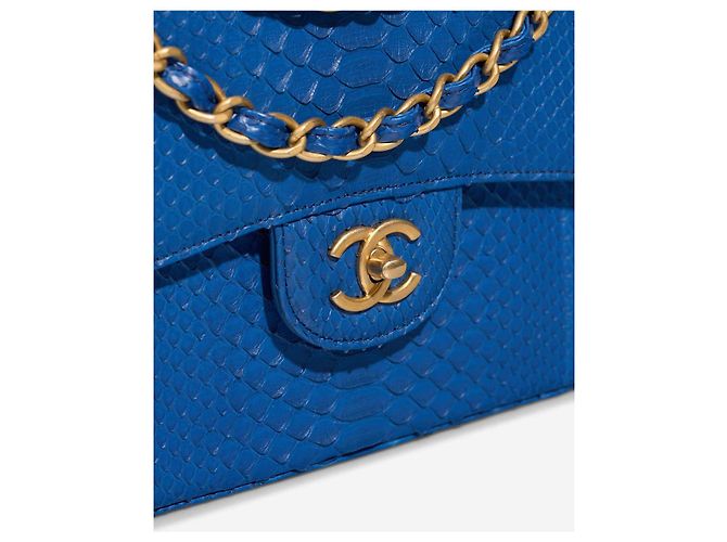 Borsa CHANEL Timeless/Classique in Pelle Esotica Blu - 102993 - vista 4