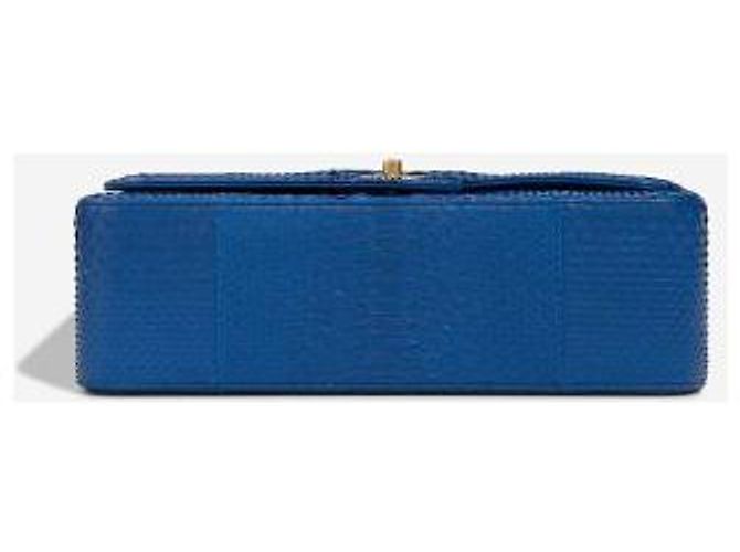 Borsa CHANEL Timeless/Classique in Pelle Esotica Blu - 102993 - vista 9