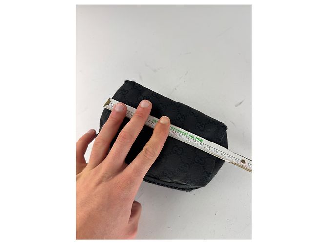 Vintage Gucci Monogram Mini Tasche schwarz - Ansicht 10
