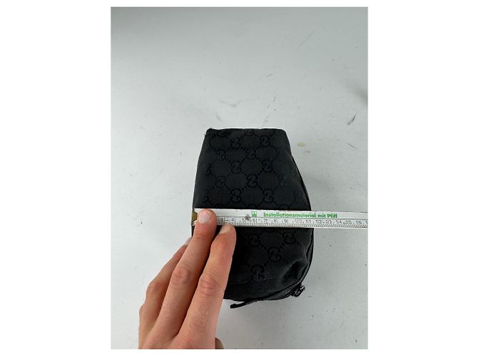 Vintage Gucci Monogram Mini Tasche schwarz - Ansicht 11