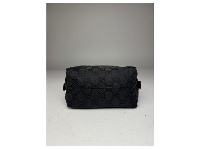 Vintage Gucci Monogram Mini Tasche schwarz - Ansicht 13