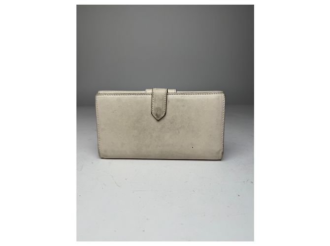 Vintage Dior CD Leather Wallet White - view 2