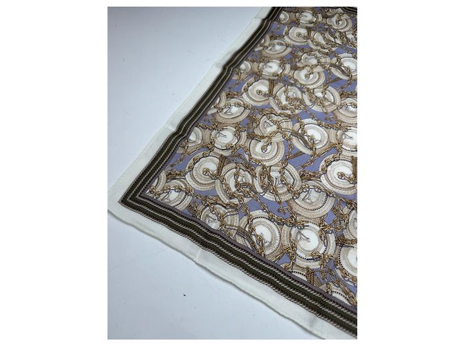 Céline Bufanda barroca Celine Paris vintage marrón Castaño - vista 4